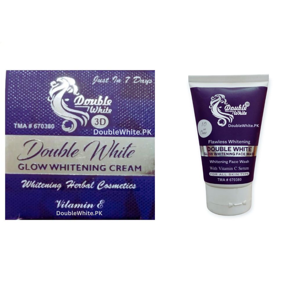 Buy Double White Face Wash & White Whitening Cream in Pakistan