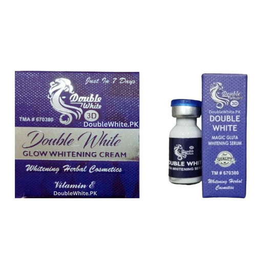 Buy Double White Whitening Cream & Serum Pack of 2 in Pakistan