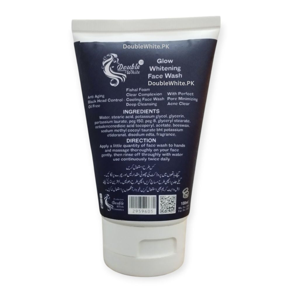 Double White Whitening Face Wash -Back view