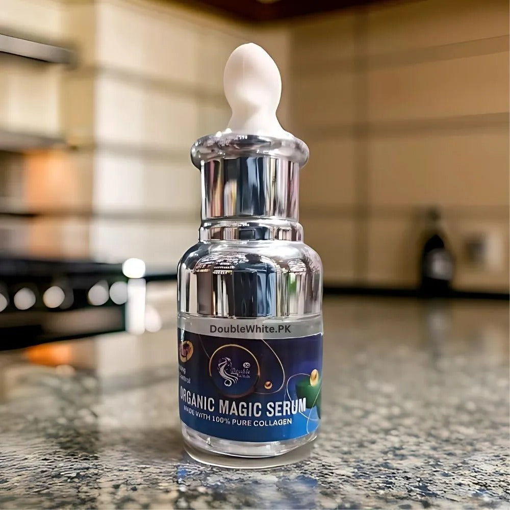 Double White Organic Magic Serum inner bottle view