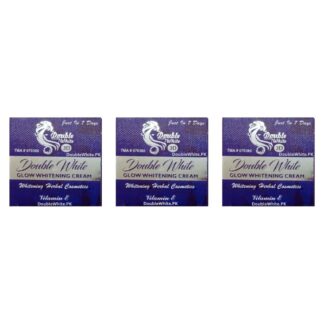Double White Glow Whitening Cream Pack of 3 for long-term radiance and spot removal at DoubleWhite.pk - Value savings bundle - WhatsApp 03051683135
