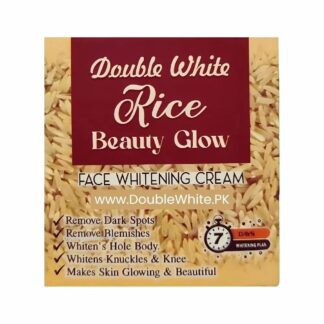 Double White Rice Whitening Cream for smooth and glass skin available at DoubleWhite.pk - Order at 03051683135